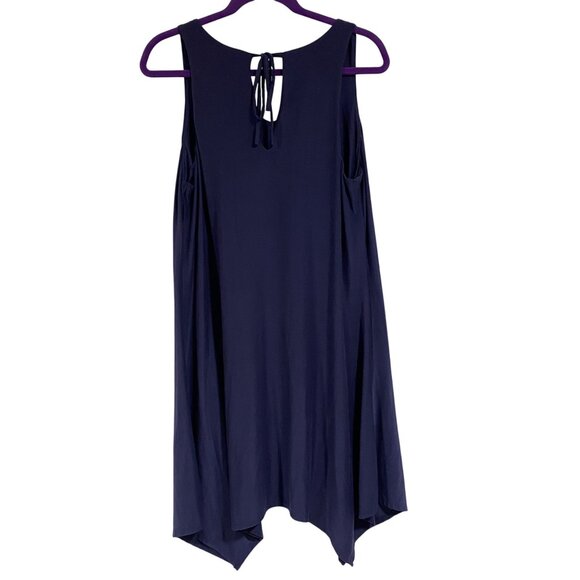 Soma Navy Blue Sleeveless Jersey Dress Size‎ Large - Picture 3 of 6